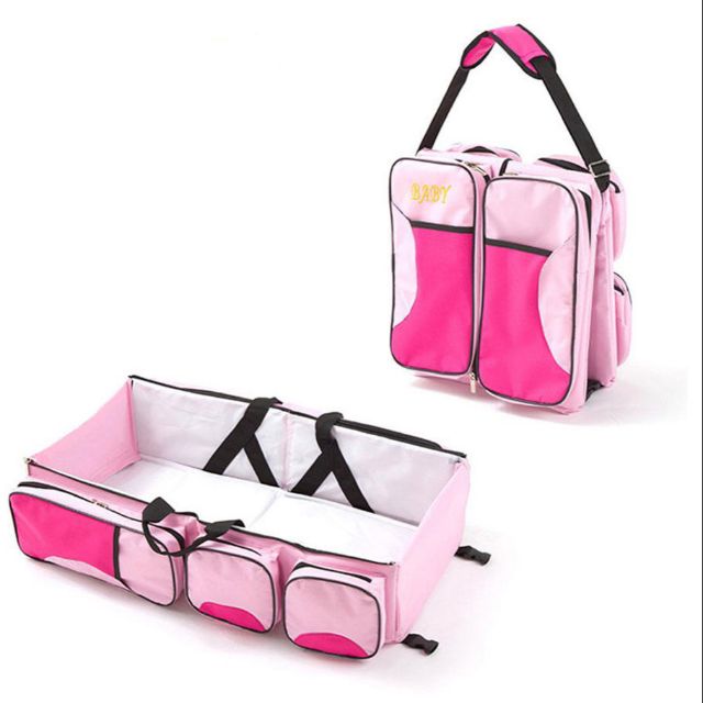 baby bed and bag