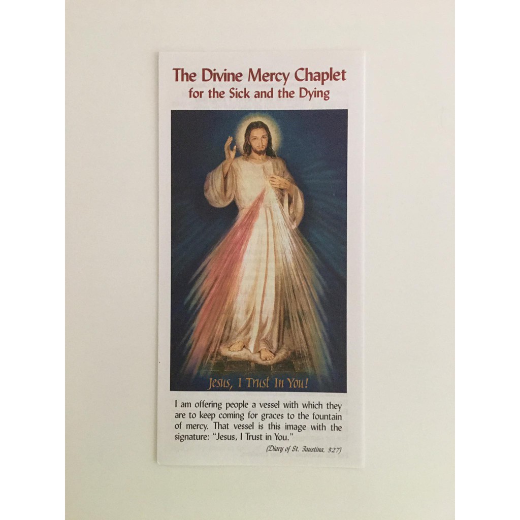 Divine Mercy Chaplet For The Sick And The Dying Shopee Philippines