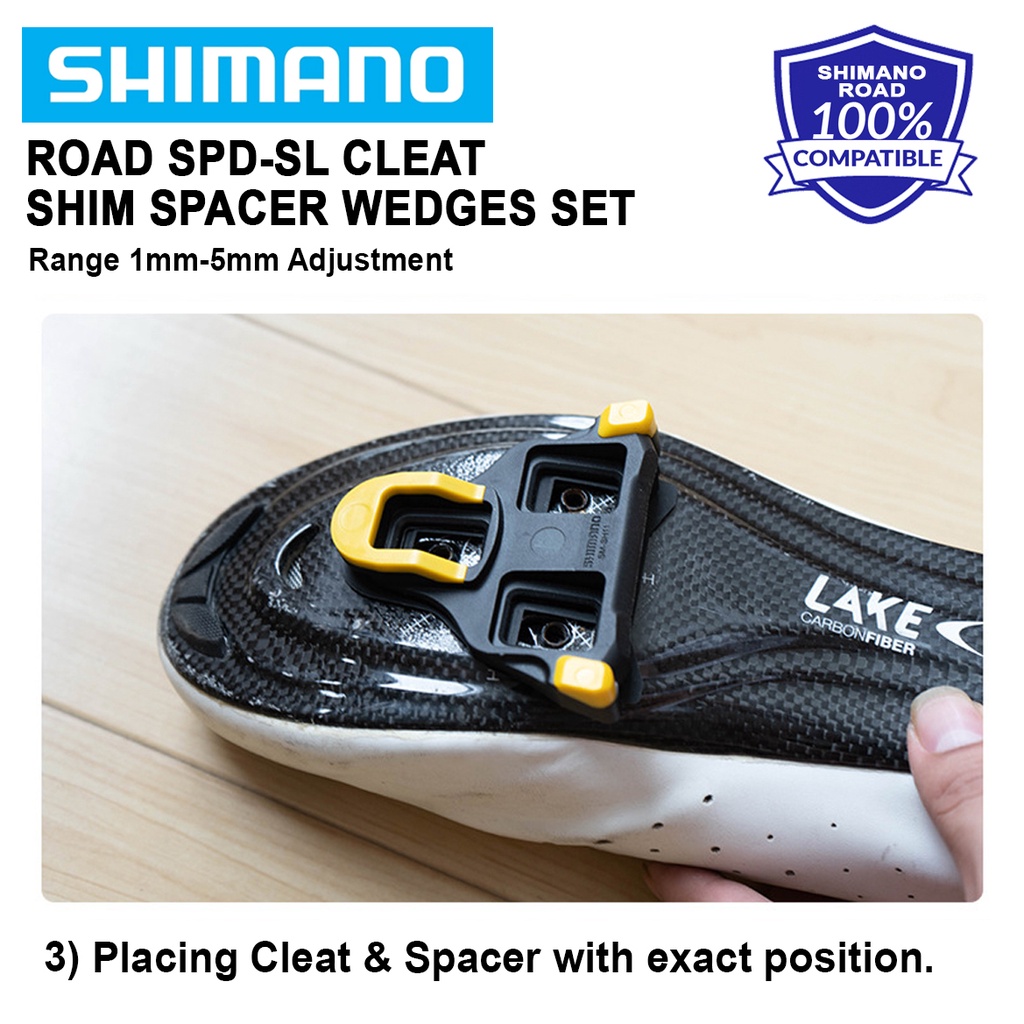 Shimano SPD SL LOOK KEO Road Cleat Spacer Height Shim Adjust Plate