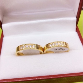 [Maii] R066 Stainless ring couple/ wedding/ engagement /gold Ring  (price for 1 piece only)