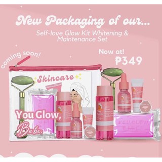 With Freebies You Glow Babe Self Love Glow Kit Whitening Set Shopee Philippines