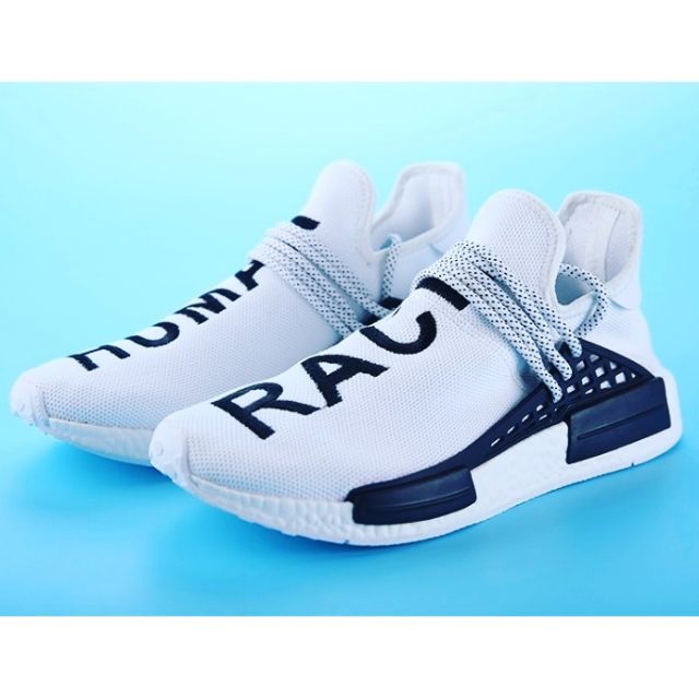 ADIDAS HUMAN RACE WHITE BLACK FOR HER | Shopee Philippines