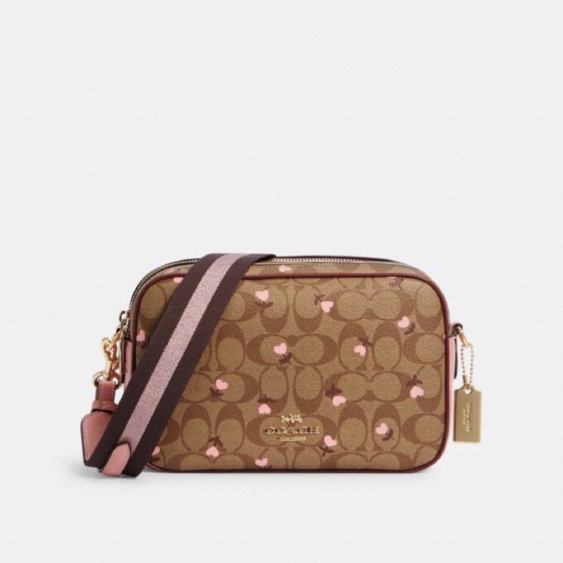 COACH Jes Crossbody In Signature Canvas With Heart Floral Print | Shopee  Philippines
