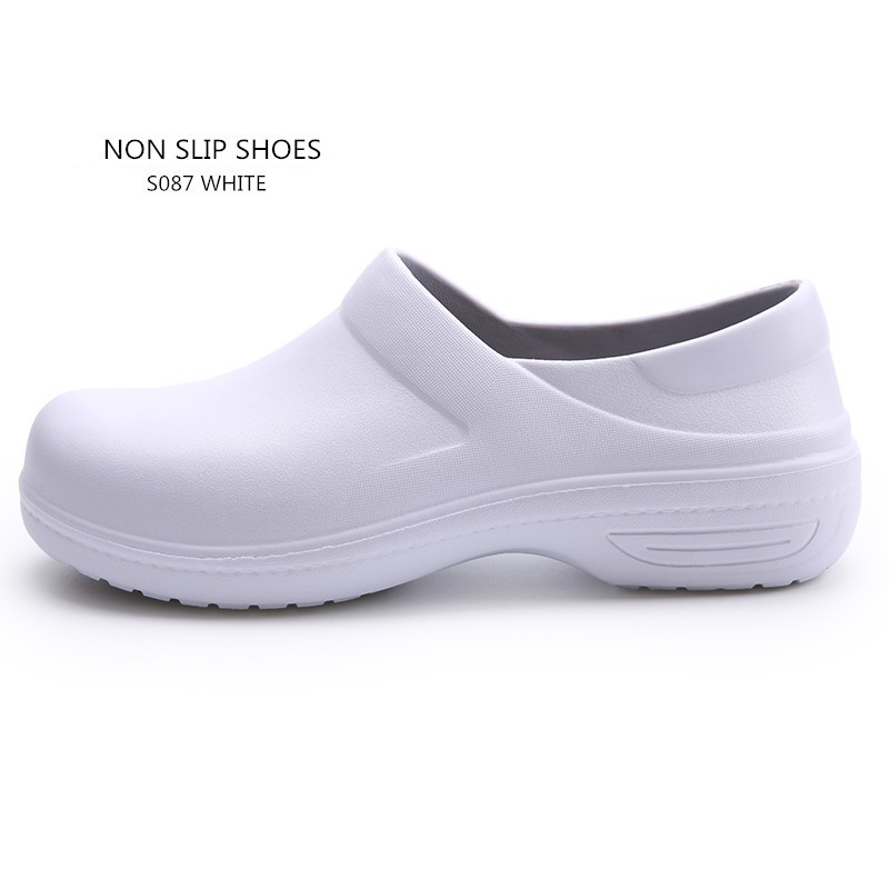 Men and Women's Non-Slip Nursing Chef Shoes Oil Water Resistant Safety Working Shoes for Kitchen Garden Bathroom 