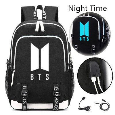 bts backpack with charger
