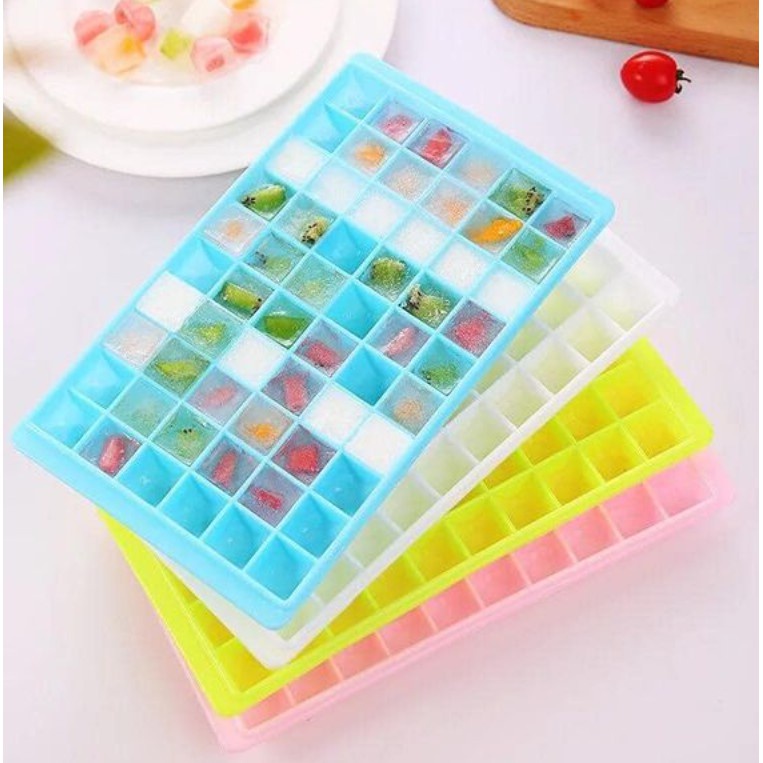 A&P 60 Grid plastic Ice Cube Tray Ice Cube Mold Box Candy Color ...