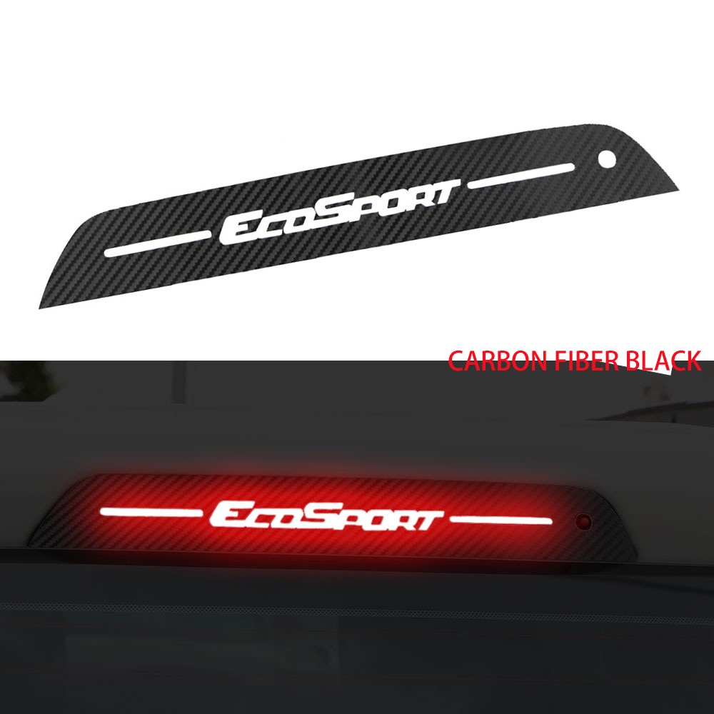 WEIDA Xzhen Auto-Styling-Auto Chrom-Heckhohe Bremslichter Schutzschützer-Abdeckung Trim Brake Light Sticker Fit für Ford Ecosport 2012-2020 