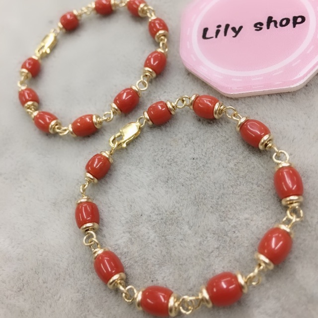 real coral bracelet