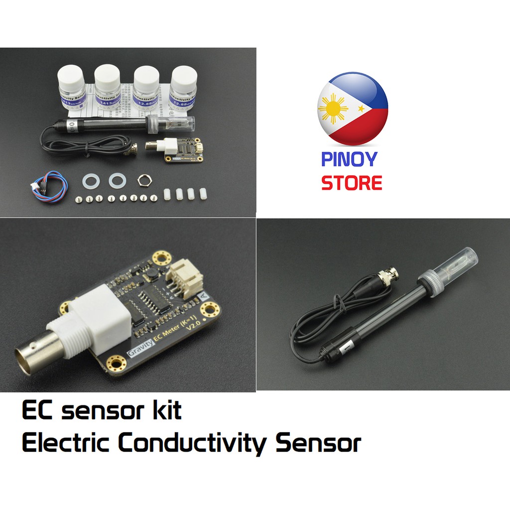 EC sensor kit Analog Electric Conductivity sensor for Arduino Water Quality sensor Shopee