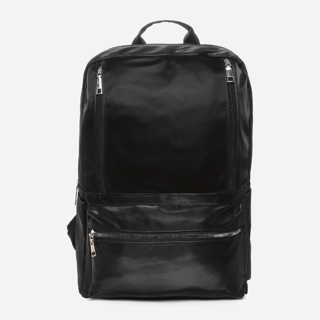 Salvatore Mann Men’s Ransford MultiZip Backpack in Black Shopee