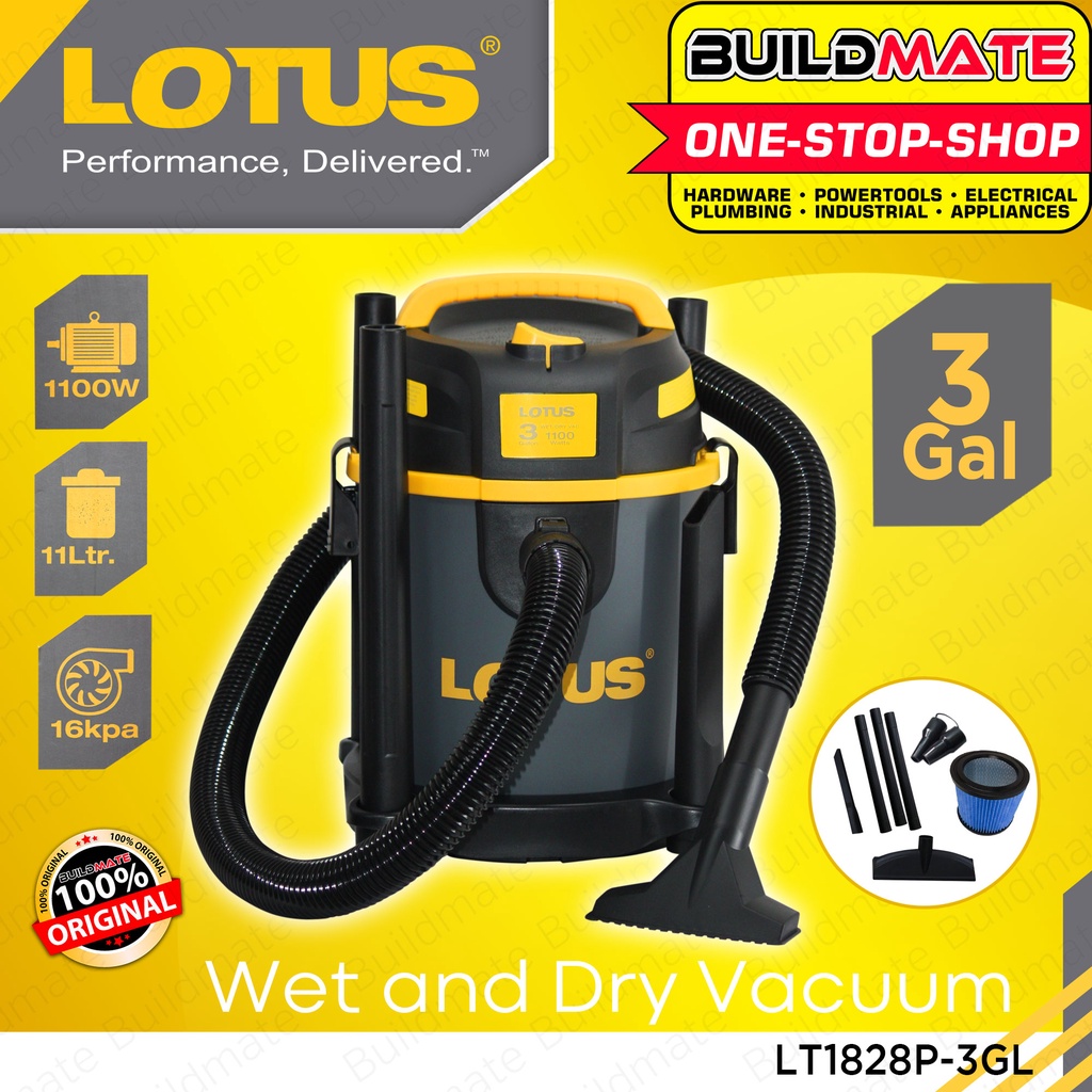 LOTUS Original Vacuum Cleaner Wet and Dry 3 Gallon LT1828P3GL