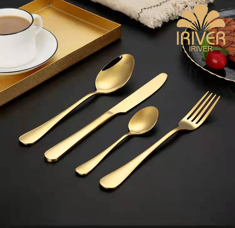 24 Piece Cutlery Set Gold/Rose Gold Gift Box With Stainless Knife, Spoon and Fork cutlery organizer