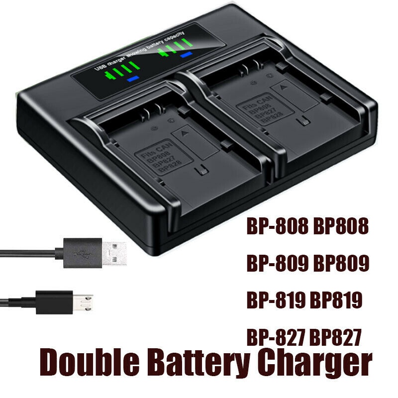 Wall Battery Charger For CANON BP-808 BP-809 BP-819 BP-820 BP-827 FS10 FS11  FS20 CG-800 | Shopee Philippines