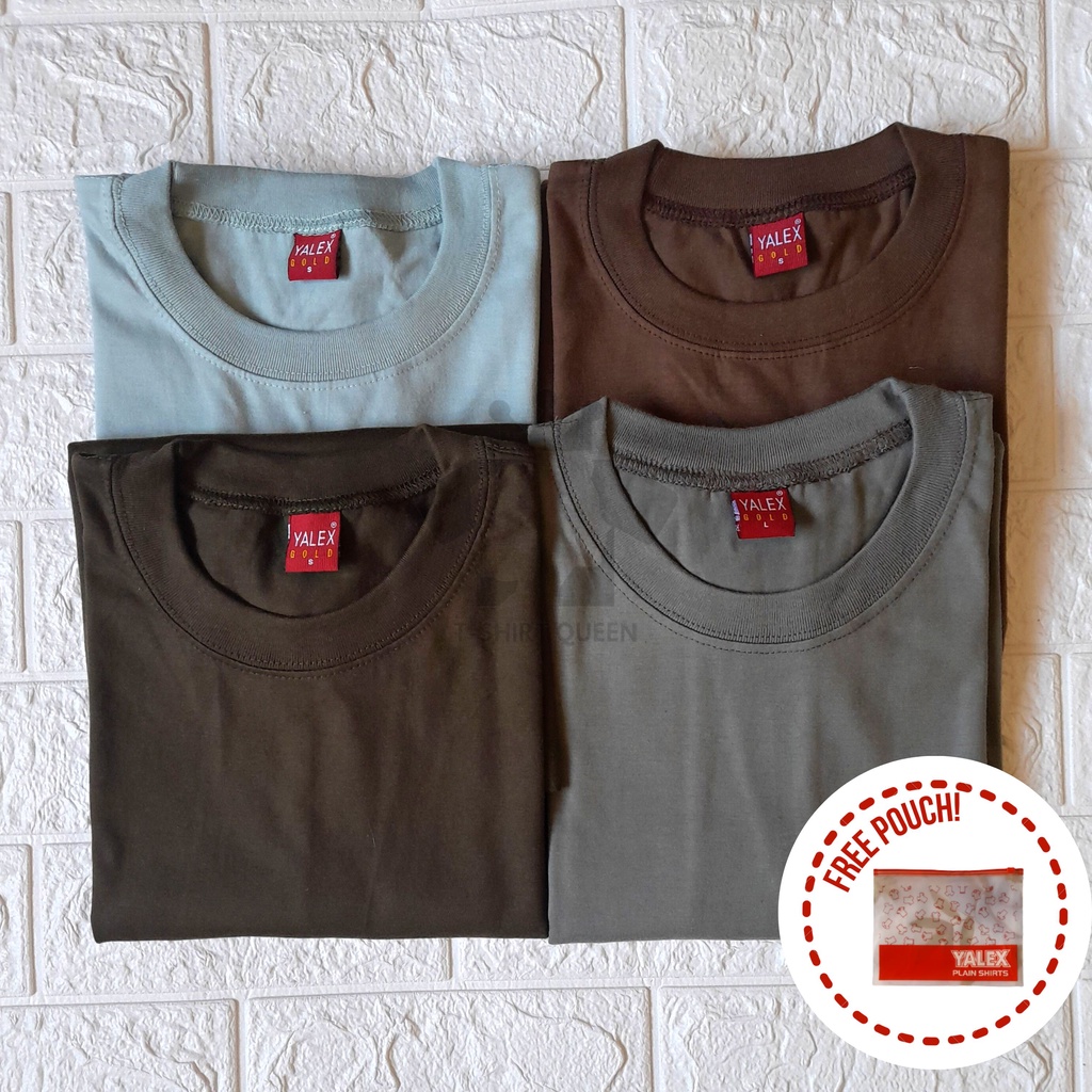 YALEX Round Neck Plain T-shirt UNISEX 200 GSM - SAGE GREEN, OLIVE ...