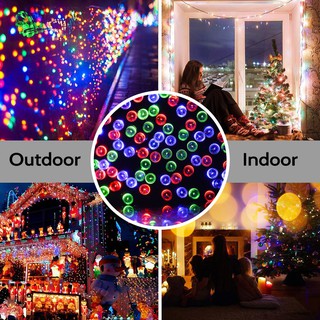10M Solar 100L Led String Fairy Light Party Outdoor Christmas Decorate ...