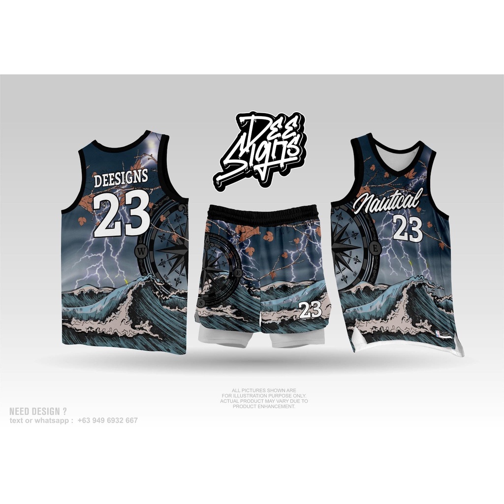 NAUTICAL 01 basketball jersey full sublimation jersey fanwear | Shopee ...