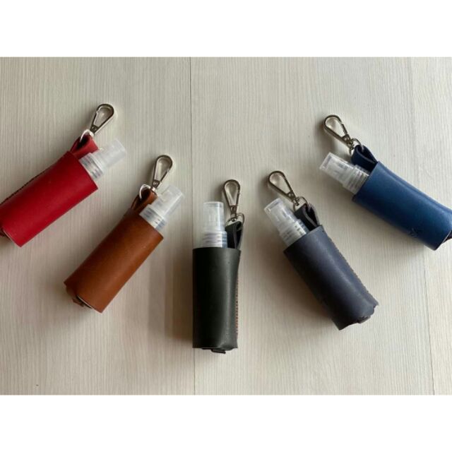 Personalized Alcohol Holder Leather with Spray Bottle Shopee Philippines