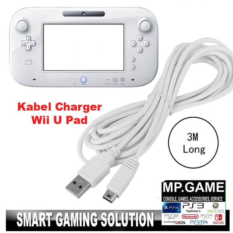 Wiiu Pad Charger Cable Nintendo Wiiu Wii U 3 Meters Shopee Philippines