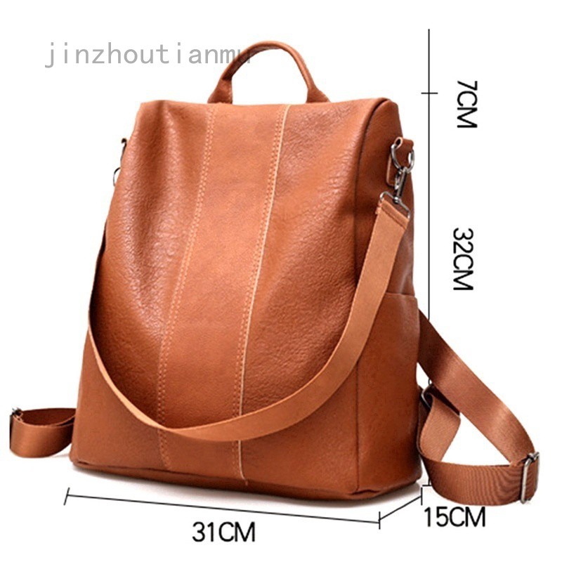 real leather backpack womens