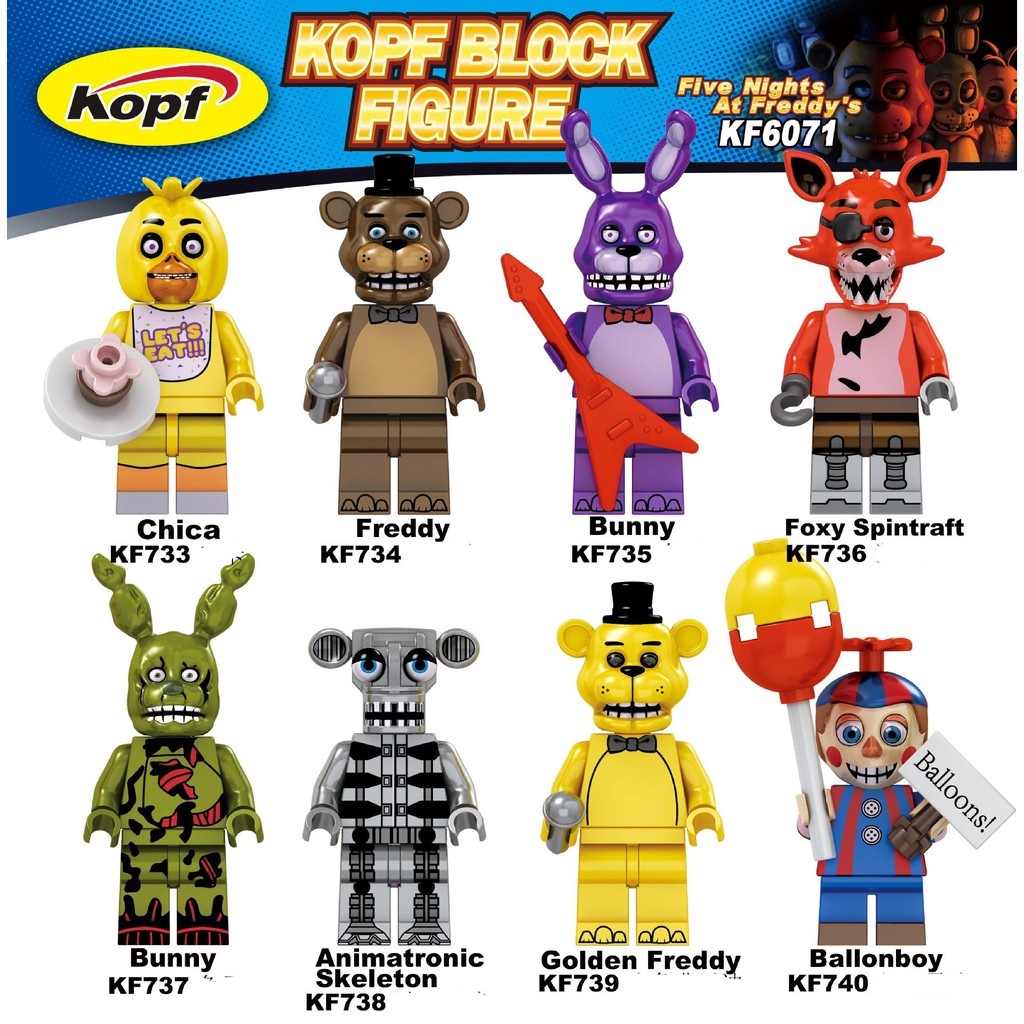 Five Nights at Freddy's minifigures toys for kids Shopee Philippines