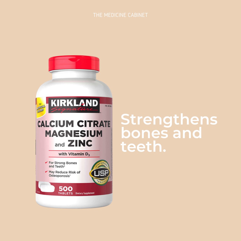 Kirkland Signature Calcium Citrate Magnesium and Zinc with Vitamin D3
