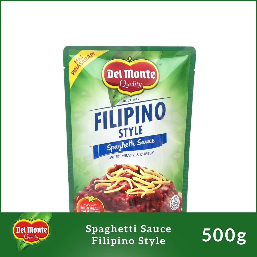 Del Monte Spaghetti Sauce Filipino Style 500g Shopee Philippines
