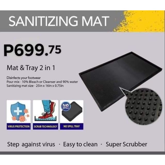 Disinfectant Mat & Tray Shopee Philippines