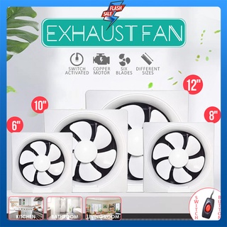 Exhaust Fan,Wall Exhaust Fan,for Household Kitchen Bathroom with Control Switch