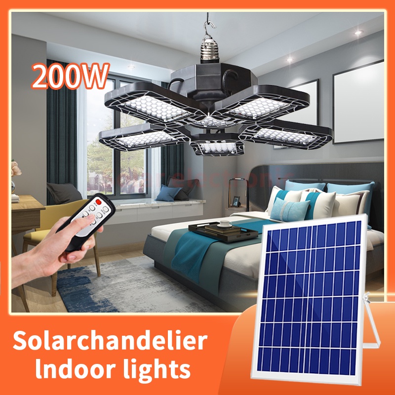 solar lights Solar Chandelier 200W Garage Light solar led light Indoor