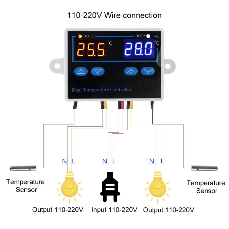 dual stage temperature controller