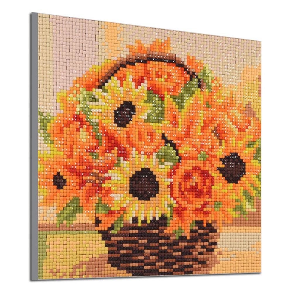 FY 5D DIY Full Drill Square Diamond Painting Flowers Cross Stitch Embroidery