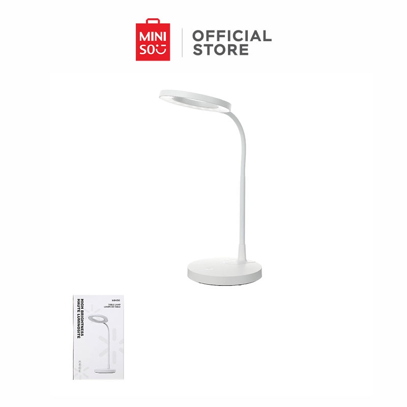 MINISO LED Desk Lamp With Storage, Dimmable Table Lamp, USB Chargeable