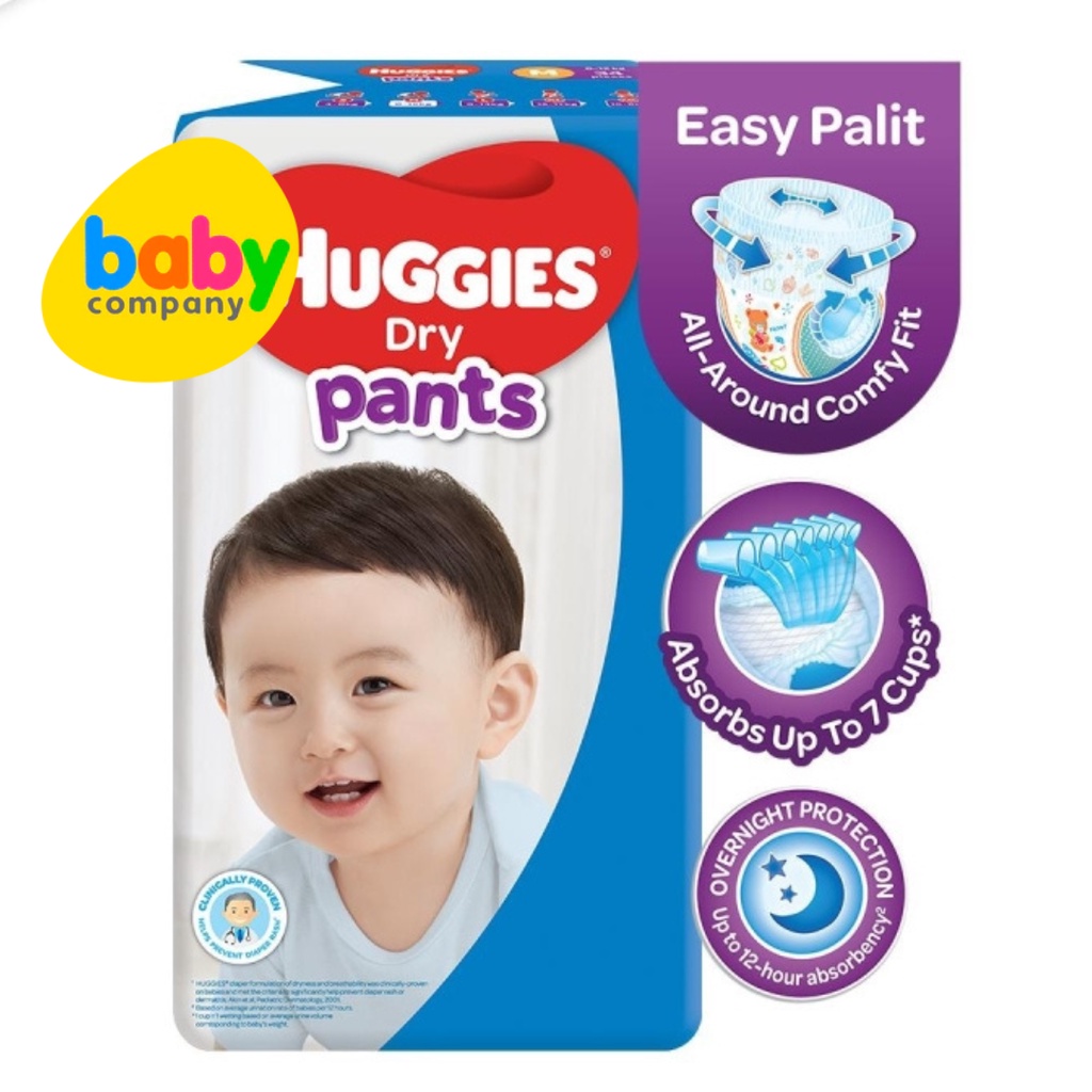 Huggies Dry Pants Diapers Medium 34s | Shopee Philippines