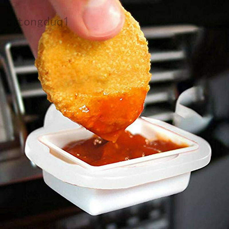 AoJuy 2Pcs Saucem Dip Clip In-car Sauce Holder for Ketchup Dipping Sauces 