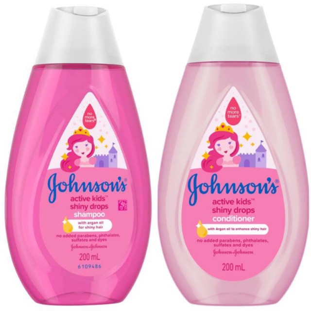 johnson active kid shiny drop shampoo