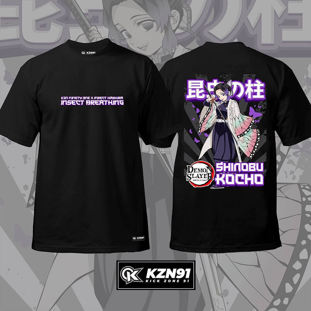 Demon Slayer Shinobu Kocho Insect Hashira Tshirt KZN91 | Shopee Philippines