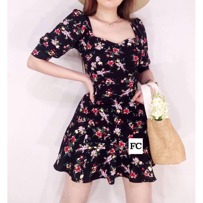 Kashieca Peplum Floral Dress | Shopee ...