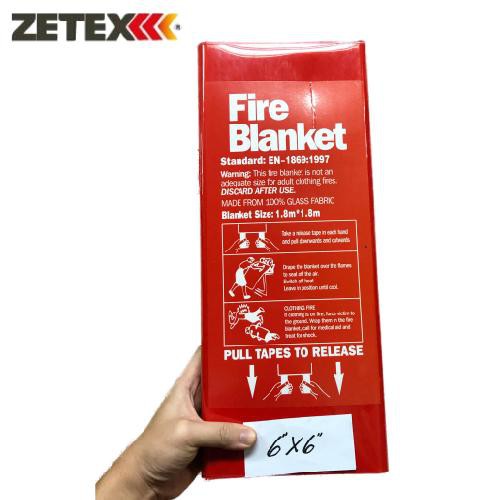 Zetex 6 x 6 ft. Fire Blanket w/ Case Fire Suppression Tool Household