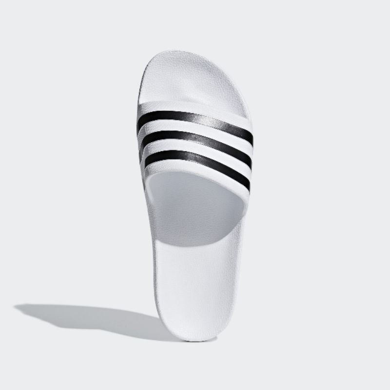 adidas white and black slides