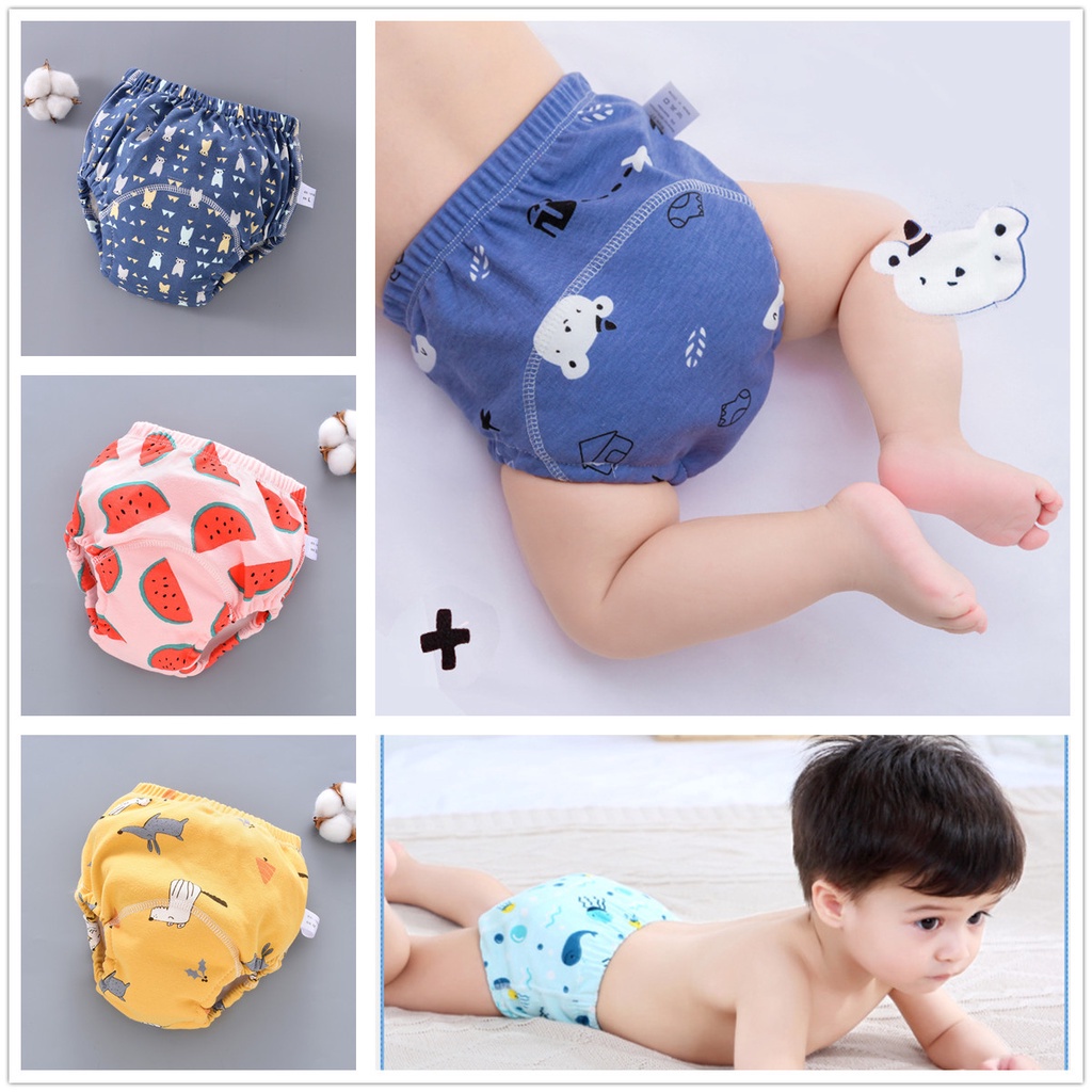 6 Layers Kids Potty Training Pants Baby Underwear Toilet Cloth Diaper