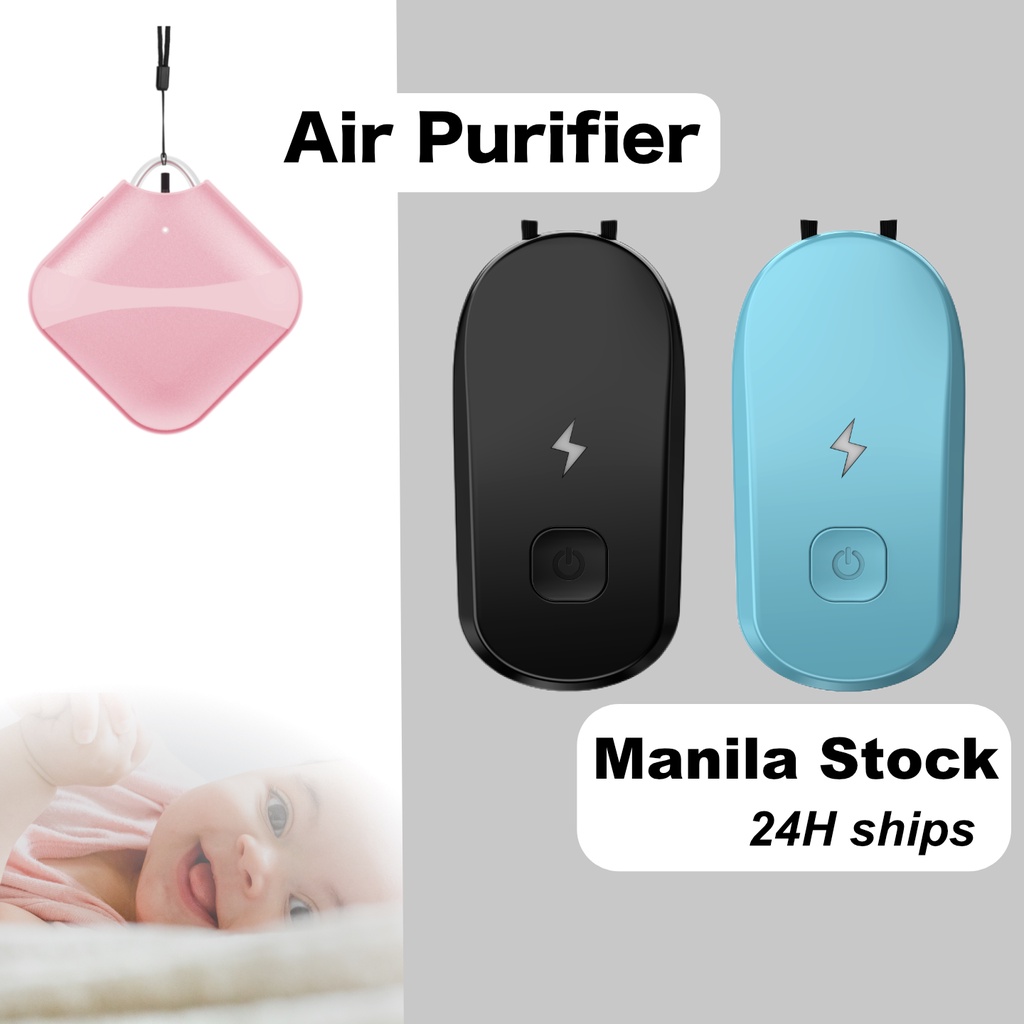 Air Purifier Necklace Wearable Negative Lon Air Fresher Cleaner Loniser ...