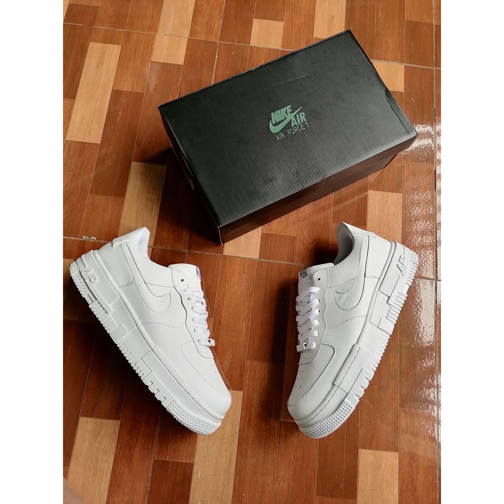 air force 1 pixels white