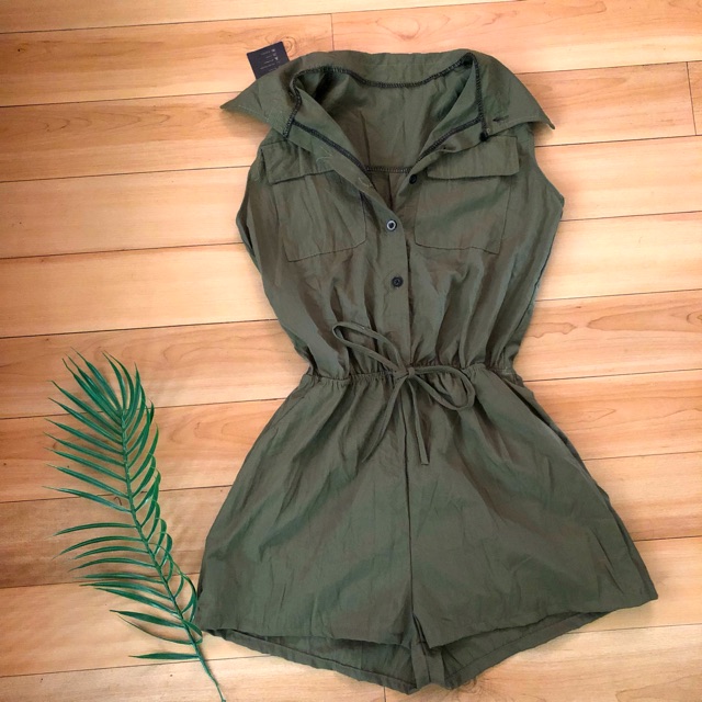 green polo jumpsuit