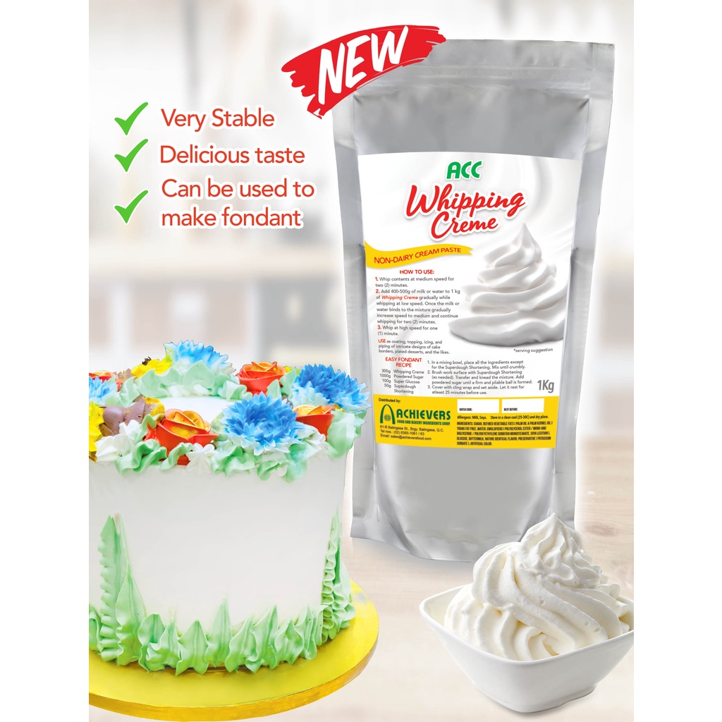ACC Whipping Creme Paste 1kg Shopee Philippines