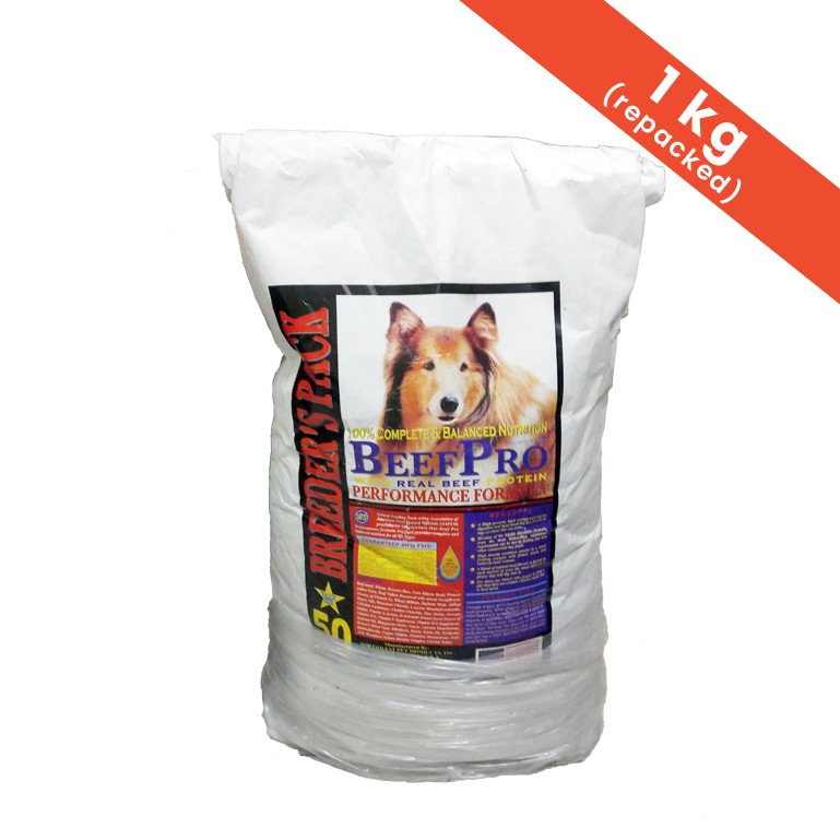 Beef Pro Dog Food Adult Repacked (1kg) Shopee Philippines
