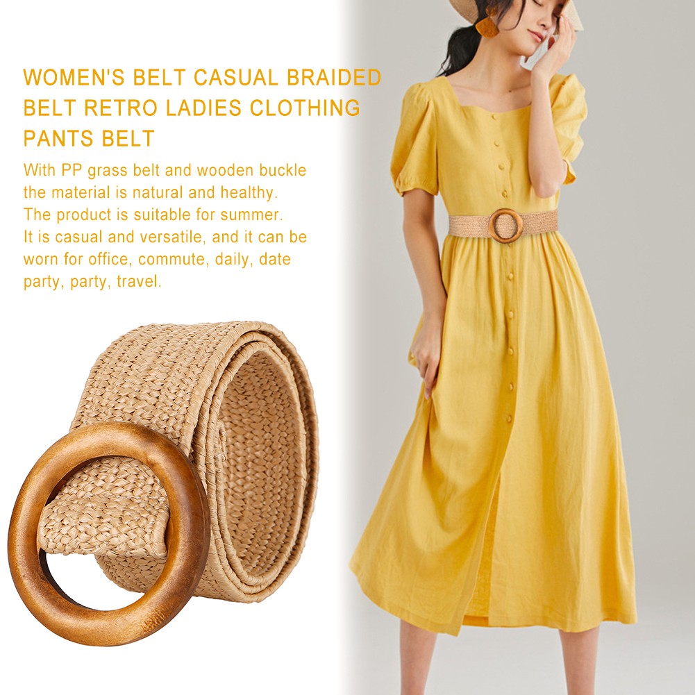 ladies woven belt