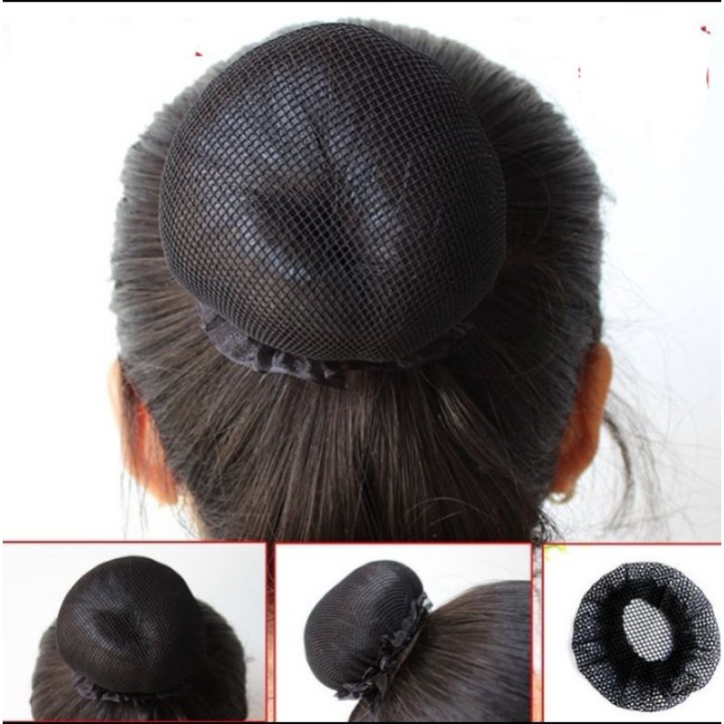 1PACK BUN HAIR NETS BLACK(12pcs/pack) Shopee Philippines