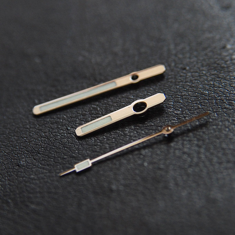 Watch Pointer Three-pin Pointers Silver Cathedral Style Watch Hands for 62MAS NH35 NH36 C3 Green Luminous Needle
