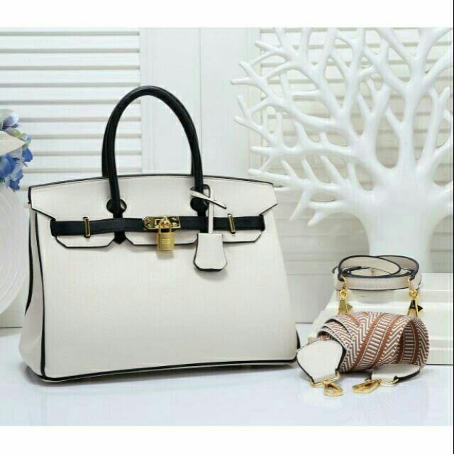 gray hermes bag