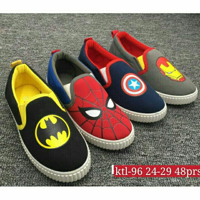 spiderman slip on shoes